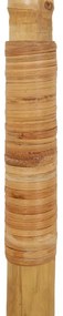 Guarda-chuva Tiki com dossel de folha de bananeira 150 cm Bambu