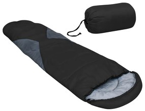 vidaXL Saco-cama 5 ℃ 1400 g preto