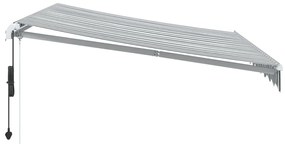 Toldo retrátil automático 300x250 cm antracite e branco