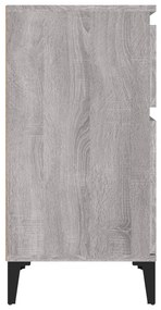Mesa de cabeceira 40x35x70 cm cinzento sonoma