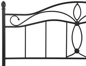 Cama de casal em metal preto 180 x 200 cm ANTLIA Beliani