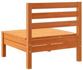8pcs conj. sofás jardim c/ almofadões pinho maciço castanho mel