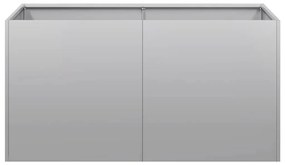 Planter 80x40x40 cm aço galvanizado