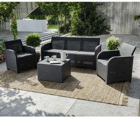 Mesa de arrumação para jardim Rosalie grafite