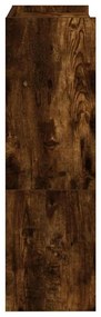 Sapateira 60x25x81 cm derivados de madeira carvalho fumado