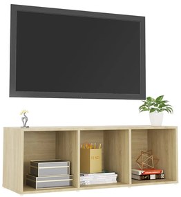 Móvel de TV 107x35x37 cm derivados de madeira carvalho sonoma
