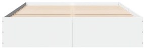 Estrutura de cama 150x200 cm derivados de madeira branco