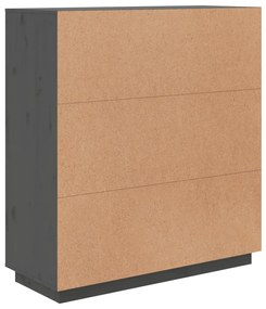 Aparador alto 100x40x108,5 cm pinho maciço cinzento