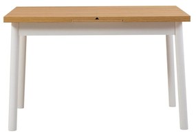 Conjunto de Mesa de Jantar Extensível Oliver – Branco – Mesa: 120x77x7