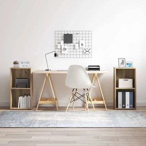 Conjunto de móvel de TV 2 pcs Carvalho Artesanal