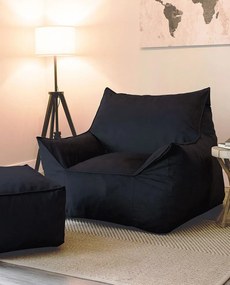 Pouf Cinema – Preto – 90x80x55 cm | Tribo Home