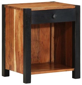 vidaXL Armário de Cabeceira com gaveta Castanho 40 x 35 x 50 cm
