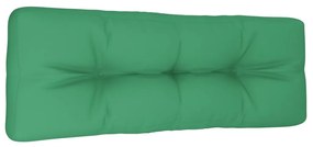 Almofadão para sofá de paletes 120x40x12 cm tecido verde