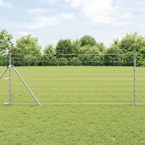 Cerca de Campo vidaXL 1x25 m Aço Galvanizado