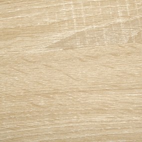 HOMCOM Secretária de Canto Secretária em Forma de L com Prateleiras Ajustáveis para Escritório Casa Estúdio 120x70x75cm Branco e Carvalho