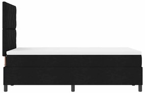 vidaXL Cama Box Spring com Colchão Preta 120x200 cm Tecido
