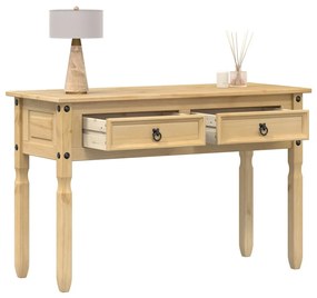vidaXL Mesa consola Corona 115x46x73 cm madeira de pinho maciça