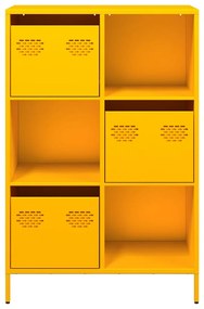 Móvel alto 68x39x103,5 cm aço amarelo mostarda