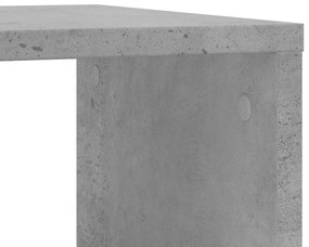 Mesa de apoio com rodas derivados de madeira cinzento cimento