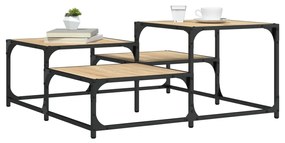vidaXL Mesa de centro 87,5x87,5x40cm derivados madeira carvalho sonoma