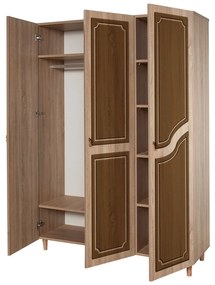 Guarda-Roupa Mode – Carvalho Sonoma – 135 cm x 192 cm x 52 cm