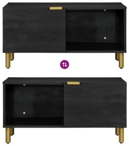 Mesa de centro 80x50x40 cm derivados de madeira preto