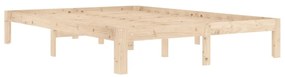 Estrutura de cama 140x200 cm pinho maciço