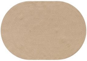 HOMCOM Tapete Oval para Sala de Estar 170x120 cm Tapete Lavável à Máquina Tecido à Mão Estilo Rústico Bege | Aosom Portugal