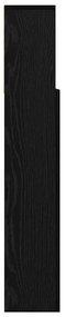 Cabeceira com Armário Carvalho preto 100 x 19 x 103.5 cm