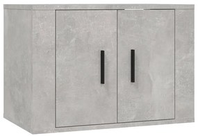 Conjunto móveis de TV 5 pcs madeira processada cinzento cimento