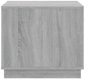 Mesa de centro 51x50x44 cm derivados de madeira cinzento sonoma