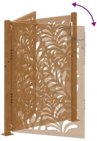 Portão de jardim 105x130 cm projeto de onda de aço resistente