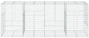 Cesto gabião com cobertura 400x100x150 cm ferro galvanizado