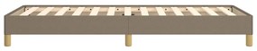 Estrutura cama sem colchão 100x200 cm tecido cinza-acastanhado