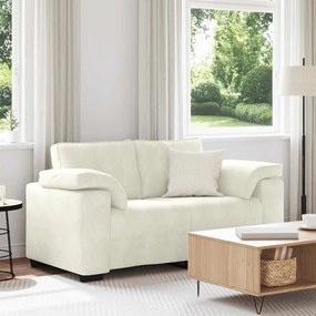 vidaXL Sofá-luvas 120 cm veludo creme