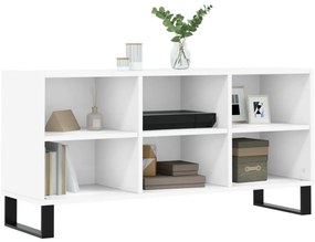 Armário de TV 103,5x30x50 cm derivados de madeira branco