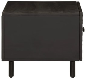 Mesa de centro 80x50x40 cm madeira de mangueira maciça preto