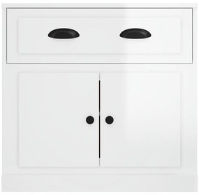 Aparador 70x35,5x67,5 cm derivados de madeira branco brilhante