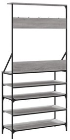 Conjunto de Entrada - Bengaleiro com arrumação calçado 90x34x184 cm ci