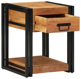 vidaXL Armário de Cabeceira com gaveta Castanho 40 x 40 x 50 cm