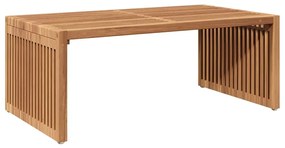 Mesa Lateral de Jardim 90x49.7x36 cm Madeira Sólida Teca
