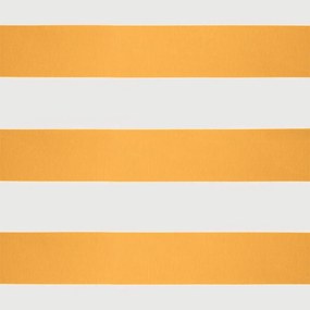 Toldo retrátil 3,5x2,5 m tecido e alumínio amarelo e branco