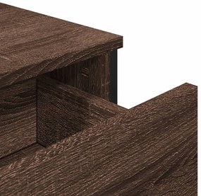 Aparador 97x32,5x74,5 cm derivados de madeira carvalho castanho
