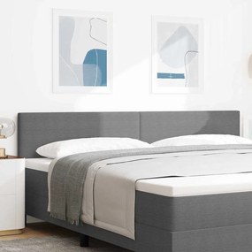 Cabeceira vidaXL Design Simples Cinza Claro 200 cm Tecido de Veludo
