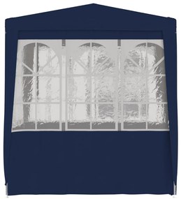 Tenda festas com paredes laterais 2x2 m 90 g/m² azul