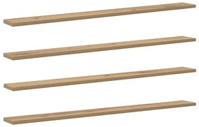 Prancha de Estante para Livros 4 pcs Castanho 100 x 40 x 1.5cm
