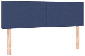 Cabeceira de cama c/ luzes LED tecido 144x5x78/88 cm cor creme