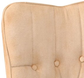 Poltrona de apoio lona cor creme