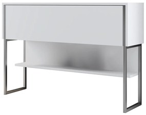 Cômoda Luxe – Prata e Branco – 120 x 80 x 30 cm