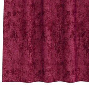 Cortinas de Veludo 2 peças com Ilhós Vermelho Vinho 140 x 140 cm